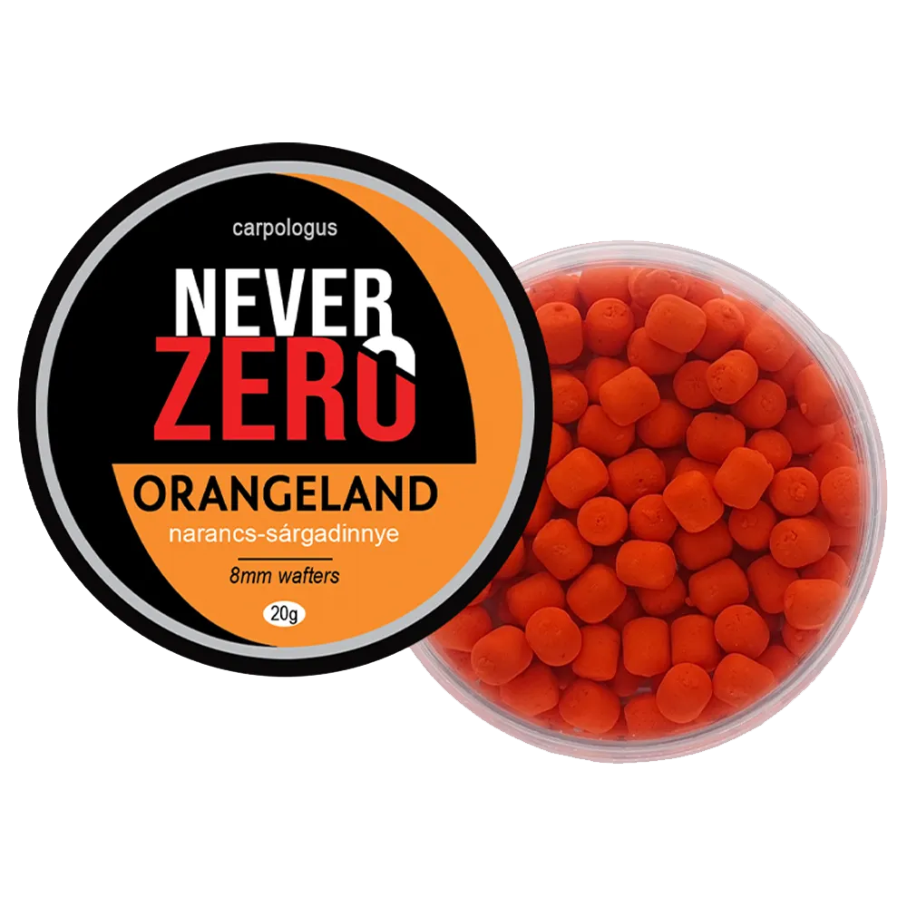 SNECI - Horgász webshop és horgászbolt - NEVER ZERO OrangeLand (narancs-sárgadinnye) 8mm wafters