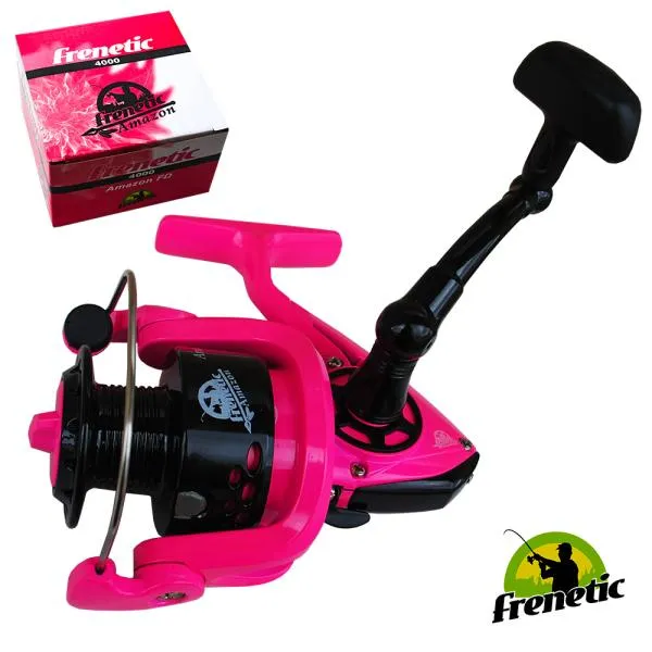 SNECI - Horgász webshop és horgászbolt - FRENETIC Amazon FD 40 elsőfékes pink pergető orsó