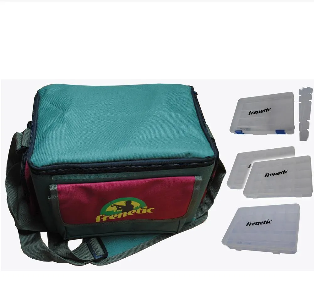 SNECI - Horgász webshop és horgászbolt - Frenetic 31x22x22cm 4 dobozos pergető táska