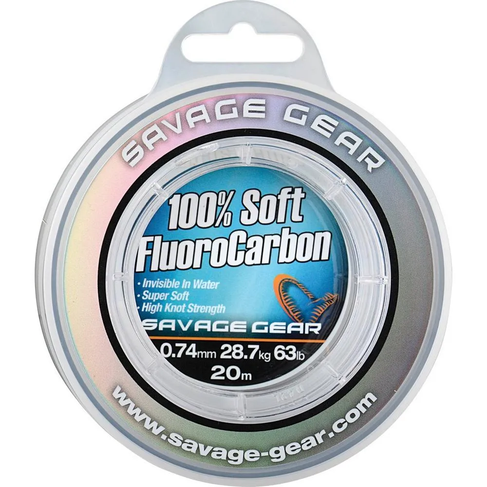 SNECI - Horgász webshop és horgászbolt - SAVAGE GEAR SOFT FC 15M 0.81MM 33KG 73LBS CLEAR Fluorcarbon zsinór