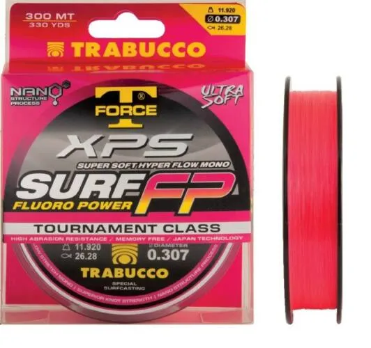 SNECI - Horgász webshop és horgászbolt - Trabucco T-Force XPS Surf Fluoro Power 0,22 600 m monofil zsinór