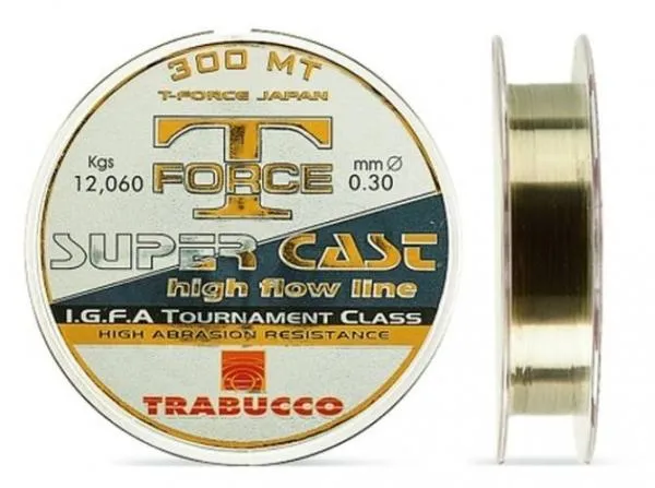 SNECI - Horgász webshop és horgászbolt - TRABUCCO T-FORCE SUPER CAST monofil zsinór 300m*0,30, 