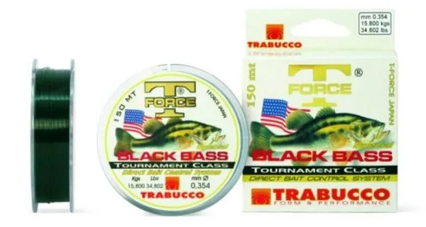 SNECI - Horgász webshop és horgászbolt - TRABUCCO T-FORCE BLACK BASS monofil zsinór 150m 0,205, 
