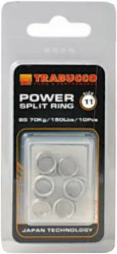SNECI - Horgász webshop és horgászbolt - Trabucco Power Split Ring 12,5mm, kulcskarika 6db/csg