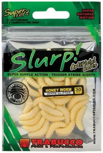 SNECI - Horgász webshop és horgászbolt - Trabucco Slurp Bait Honey Worm XL 25 db Na, gumi méhlárva