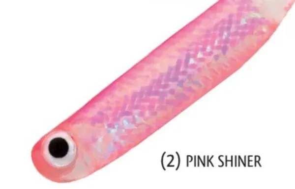 SNECI - Horgász webshop és horgászbolt - Rapture Mini Minnow Shad Tail 45mm pink Shiner 6db/csg, lágygumi csali