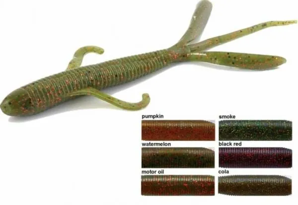 SNECI - Horgász webshop és horgászbolt - Rapture W. Crazy Lizard 12cm Pumpkin 10db lágygumi csali