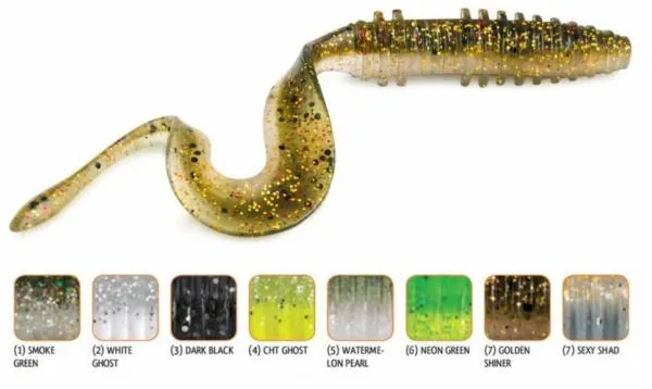 SNECI - Horgász webshop és horgászbolt - Rapture Mad Worm Golden Shiner 8cm plasztik csali 10db