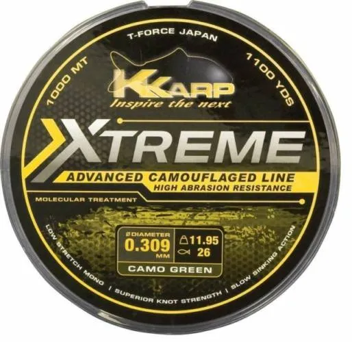 SNECI - Horgász webshop és horgászbolt - K Karp Extreme Camo Gravel 1000 m 0,35 mm zsinór