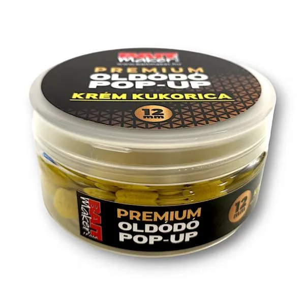 SNECI - Horgász webshop és horgászbolt - BAIT MAKER Premium Oldódó Pop Up 12 mm Krém Kukorica 25 g