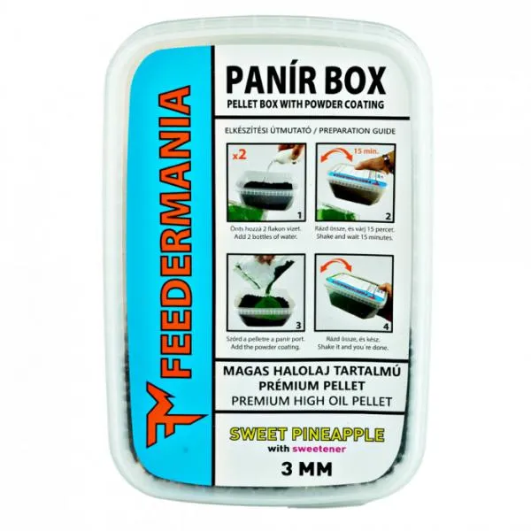 SNECI - Horgász webshop és horgászbolt - Feedermánia Panír Box 3 mm Sweet Pineapple Etető Pellet