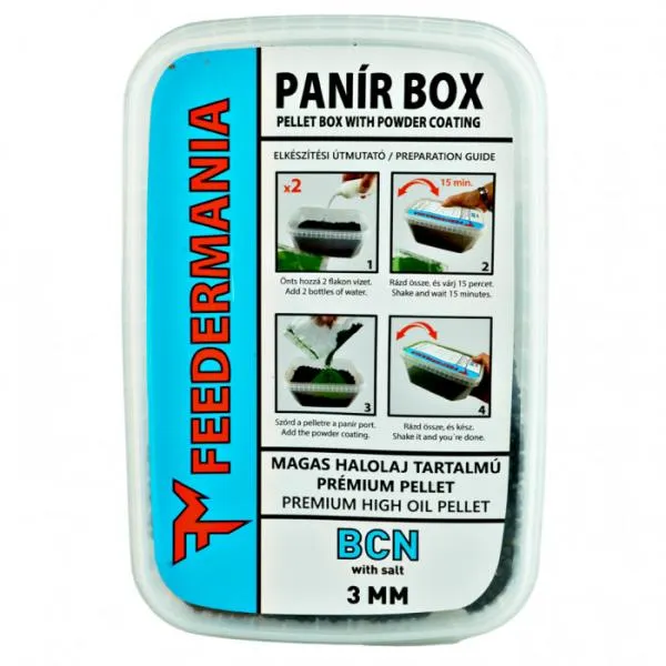 SNECI - Horgász webshop és horgászbolt - Feedermánia Panír Box 3 mm BCN Etető Pellet