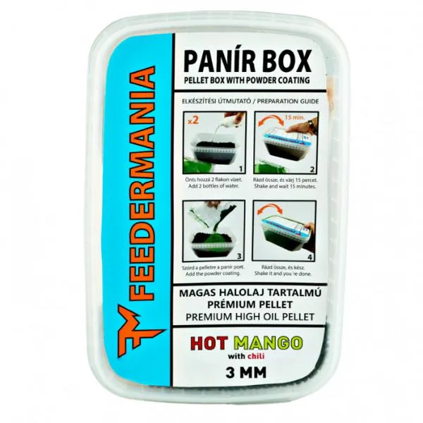 SNECI - Horgász webshop és horgászbolt - Feedermánia Panír Box 3 mm Hot Mango Etető Pellet