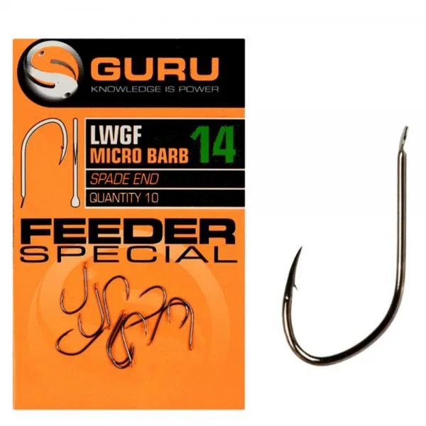 SNECI - Horgász webshop és horgászbolt - GURU Feeder Special Hook Size 10 (Barbed/Spade End)