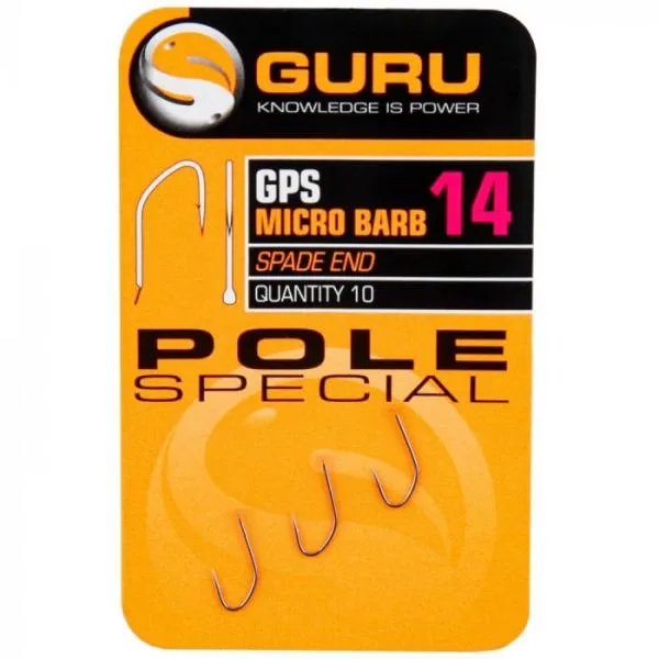 SNECI - Horgász webshop és horgászbolt - GURU Pole Special Hook Size 14 (Barbed/Spade End)
