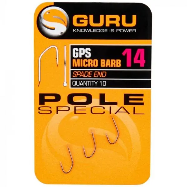 SNECI - Horgász webshop és horgászbolt - GURU Pole Special Hook Size 16 (Barbed/Spade End)