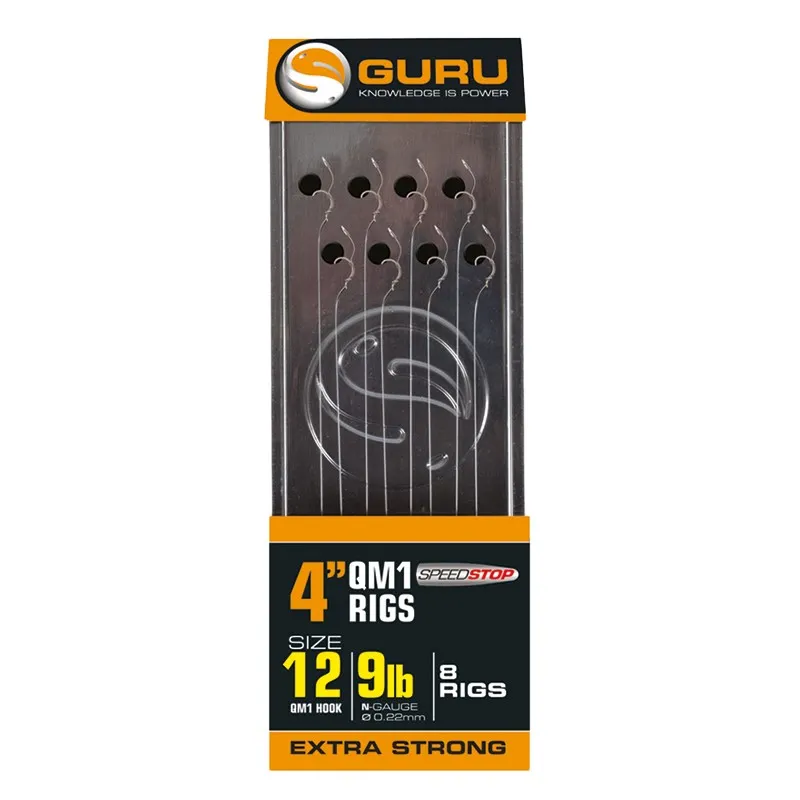 SNECI - Horgász webshop és horgászbolt - GURU QM1 Speed Stop Ready Rigs 4" (10cm) - 10 QM1- 12lb/0,25mm