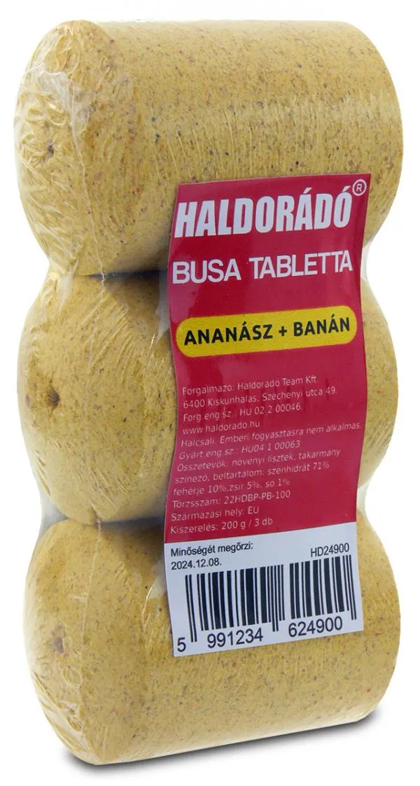 SNECI - Horgász webshop és horgászbolt - Haldorádó Busa tabletta - Ananász banán