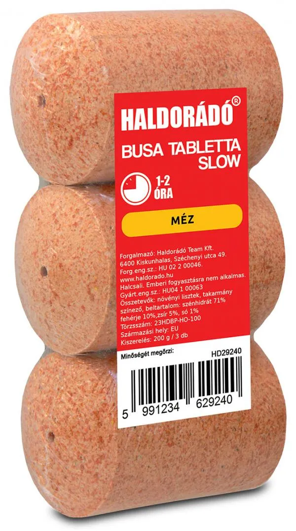 SNECI - Horgász webshop és horgászbolt - HALDORÁDÓ Busa tabletta Slow - Méz