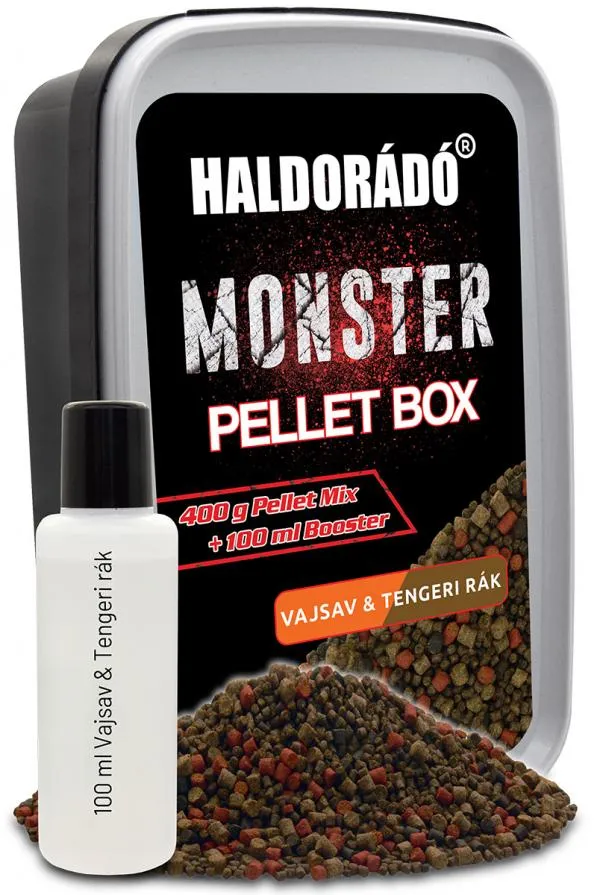 SNECI - Horgász webshop és horgászbolt - HALDORÁDÓ MONSTER Pellet Box - Vajsav & Tengeri Rák