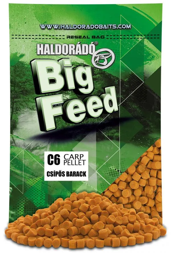 SNECI - Horgász webshop és horgászbolt - Haldorádó Big Feed - C6 Pellet - Csípős Barack