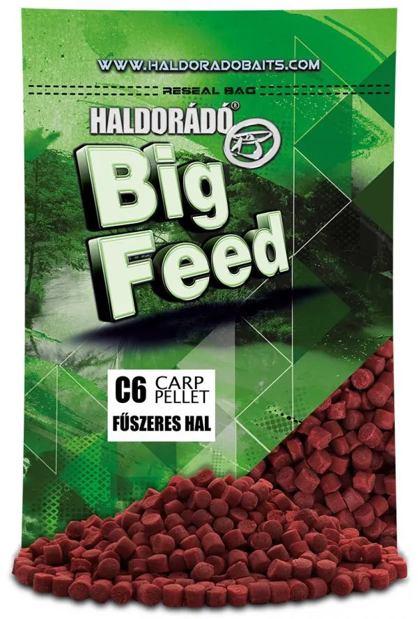 SNECI - Horgász webshop és horgászbolt - Haldorádó Big Feed - C6 Pellet - Fűszeres Hal