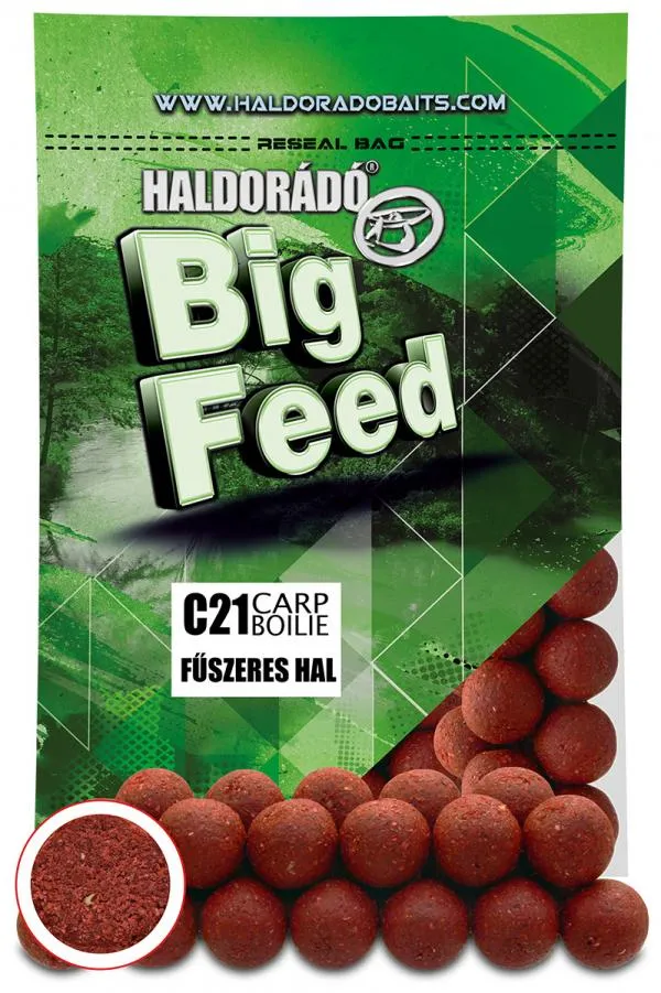 SNECI - Horgász webshop és horgászbolt - Haldorádó Big Feed - C21 Boilie - Fűszeres Hal