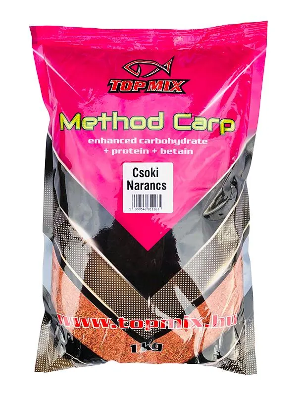 SNECI - Horgász webshop és horgászbolt - TOPMIX Method Carp Csoki - Narancs 1kg etetőanyag 