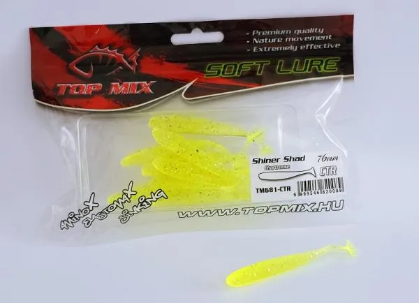 SNECI - Horgász webshop és horgászbolt - Top Mix Shiner Shad Chartreuse 76 mm