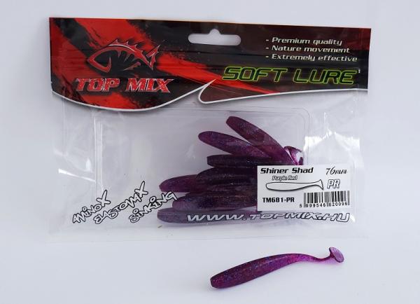 SNECI - Horgász webshop és horgászbolt - Top Mix Shiner Shad Purple Red 76 mm
