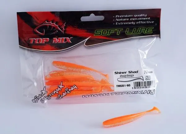 SNECI - Horgász webshop és horgászbolt - Top Mix Shiner Shad Sunny Orange 76 mm