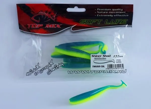 SNECI - Horgász webshop és horgászbolt - Top Mix Shiner Shad Cold Blue-Lime 100 mm