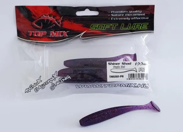 SNECI - Horgász webshop és horgászbolt - Top Mix Shiner Shad Purple Red 100 mm