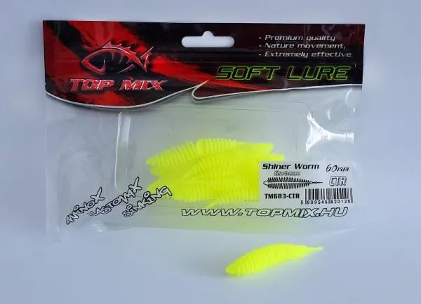 SNECI - Horgász webshop és horgászbolt - Top Mix Shiner Worm Chartreuse 60 mm