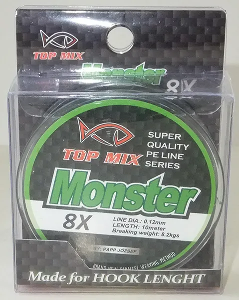 SNECI - Horgász webshop és horgászbolt - Topmix X8 Monster fonott előke zsinór 0,12mm