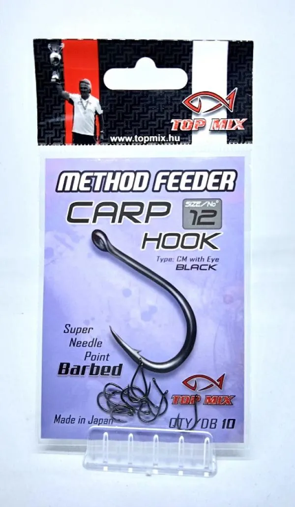 SNECI - Horgász webshop és horgászbolt - TOP MIX Method Feeder Carp Hook Micro Barbed #6