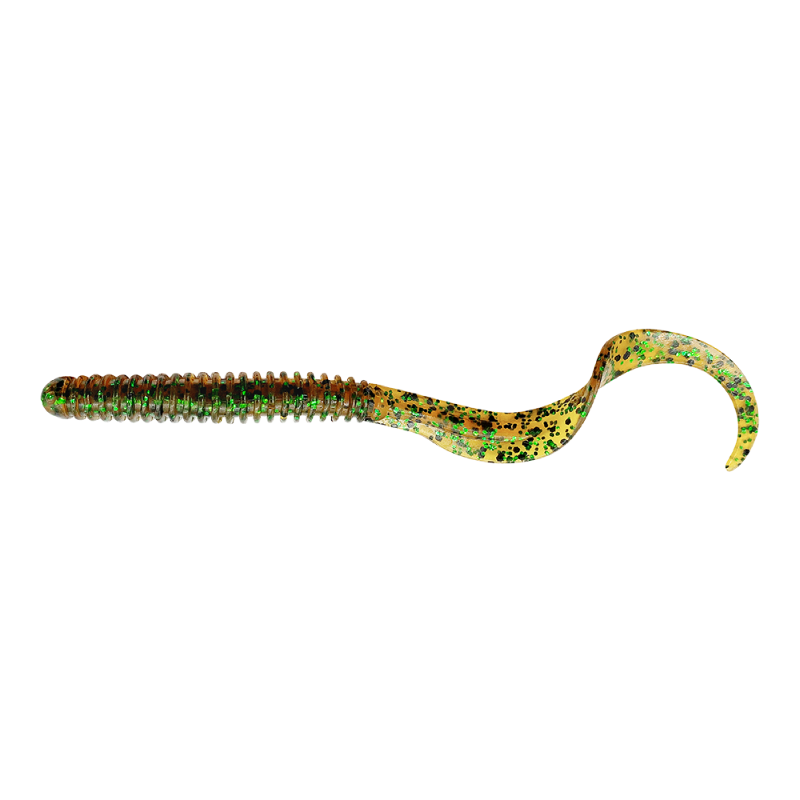 Rib worm 10.5cm 5g green pumpkin 8pcs